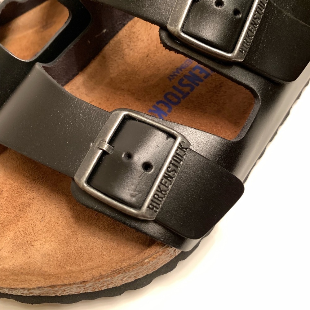 Birkenstock Amalfi black leather sz 42 / w11 / m9